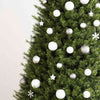Vidaxl 111-Parts Ball de Noël Set polystyrène blanc et gris