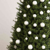 Vidaxl 111-Parts Ball de Noël Set Polystyrène blanc - afbeelding 3