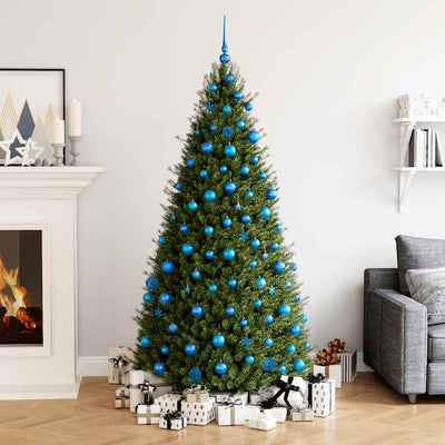VidaXL ensemble de boules de Noël 111 pièces en polystyrène bleu