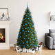 VidaXL ensemble de boules de Noël 111 pièces en polystyrène bleu