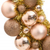Vidaxl Couronne de Noël 45 cm en polystyrène rosé or
