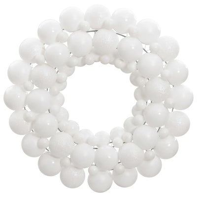 Vidaxl Couronne de Noël 45 cm Polystyrène blanc