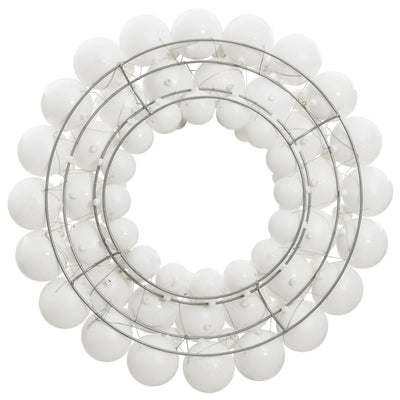 Vidaxl Couronne de Noël 45 cm Polystyrène blanc