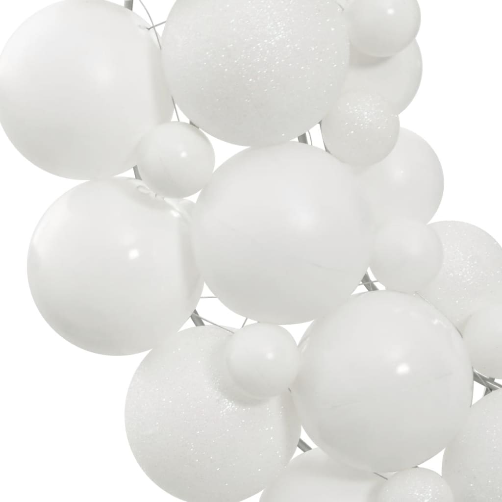 Vidaxl Couronne de Noël 45 cm Polystyrène blanc