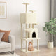 Vidaxl Cat Furniture avec Sisal Scratch Posts 180 cm Crème -Colored