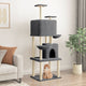 Vidaxl Cat Furniture avec Sisal Scratch Posts 180 cm Gris foncé