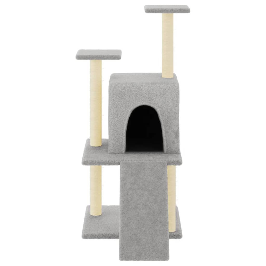 Vidaxl Cat Furniture avec Sisal Scratch Posts 110 cm Gris clair