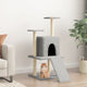 Vidaxl Cat Furniture avec Sisal Scratch Posts 110 cm Gris clair