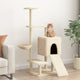 Vidaxl Cat Furniture avec Sisal Scratch Posts 130,5 cm Crème -Colored