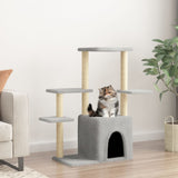 Vidaxl Cat Meubles avec Sisal Scratch Posts 97,5 cm Gris clair - afbeelding 1