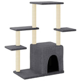 Vidaxl Cat Meubles avec Sisal Scratch Posts 97,5 cm Gris foncé - afbeelding 2