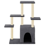Vidaxl Cat Meubles avec Sisal Scratch Posts 97,5 cm Gris foncé - afbeelding 3