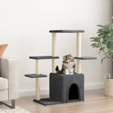 Vidaxl Cat Meubles avec Sisal Scratch Posts 97,5 cm Gris foncé - afbeelding 1