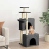 Vidaxl Cat Meubles avec Sisal Scratch Posts 122 cm Gris foncé