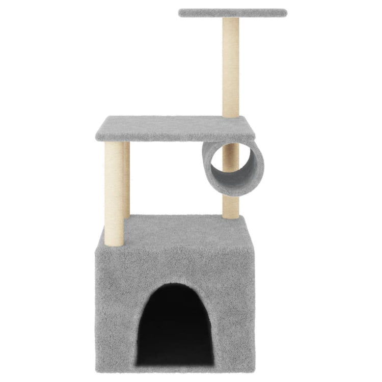 Vidaxl Cat Furniture avec Sisal Scratch Posts 109,5 cm Gris clair