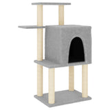 Vidaxl Cat Furniture avec Sisal Scratch Posts 97 cm Gris clair - afbeelding 2