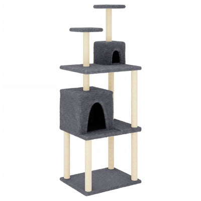 Vidaxl Cat Furniture avec Sisal Scratch Posts 167 cm Gris foncé