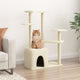 Vidaxl Cat Meubles avec Sisal Scratch Posts 107,5 cm Crème -Colored