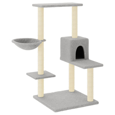 Vidaxl Cat Furniture avec Sisal Scratch Posts 95 cm Gris clair
