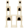 Vidaxl Cat Furniture with Sisal Scratch Posts 199 cm Crème -Colored