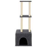 Vidaxl Cat Meubles avec Sisal Scratch Posts 133,5 cm Gris foncé - afbeelding 3