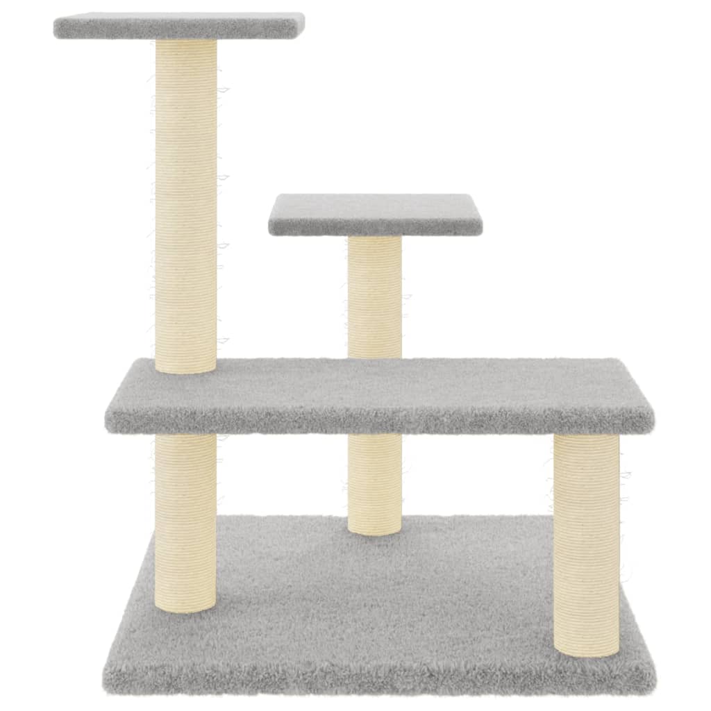 Vidaxl Cat Furniture avec Sisal Scratch Posts 61 cm Gris clair