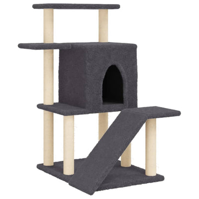 Vidaxl Cat Furniture avec Sisal Scratch Posts 97 cm Gris foncé