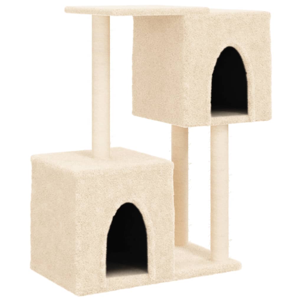 Vidaxl Cat Furniture avec Sisal Scratch Posts 86 cm Crème -Colored