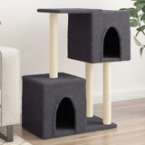 Vidaxl Cat Meubles avec Sisal Scratch Posts 86 cm Gris foncé - afbeelding 1