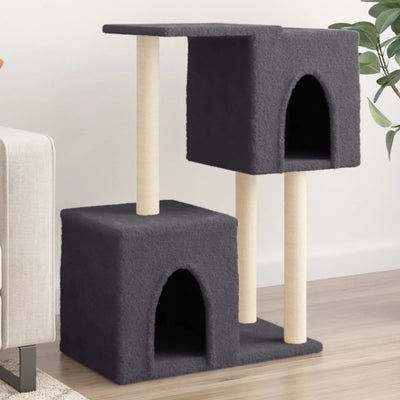 Vidaxl Cat Meubles avec Sisal Scratch Posts 86 cm Gris foncé