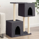 Vidaxl Cat Meubles avec Sisal Scratch Posts 86 cm Gris foncé