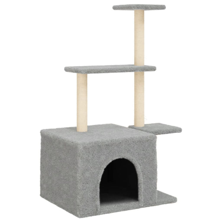 Vidaxl Cat Furniture avec Sisal Scratch Posts 110 cm Gris clair