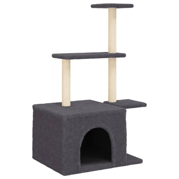 Vidaxl Cat Furniture avec Sisal Scratch Posts 110 cm Gris foncé