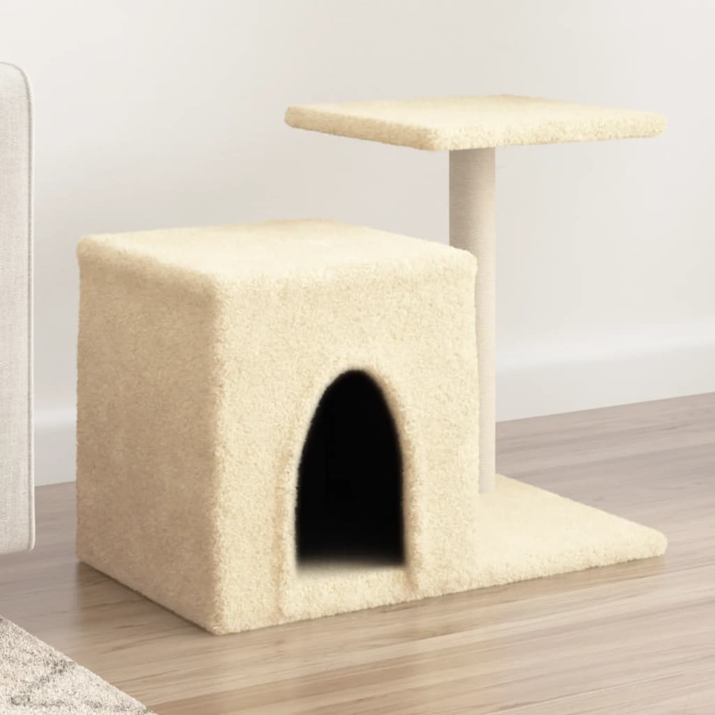 Vidaxl Cat Furniture avec Sisal Scratch Posts 50,5 cm Crème -Colored