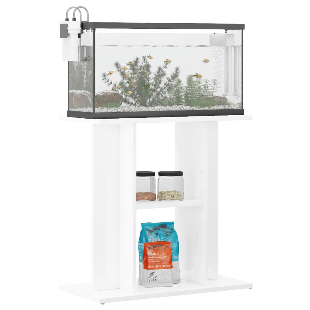 Vidaxl Aquarium Standard 60x30x60 cm Bois de bois élevé blanc