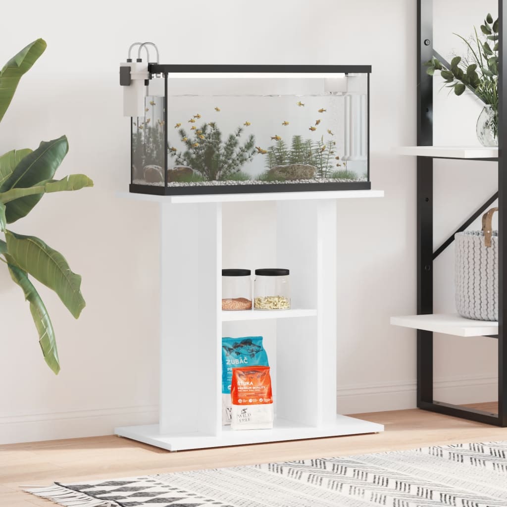 Vidaxl Aquarium Standard 60x30x60 cm Bois de bois élevé blanc