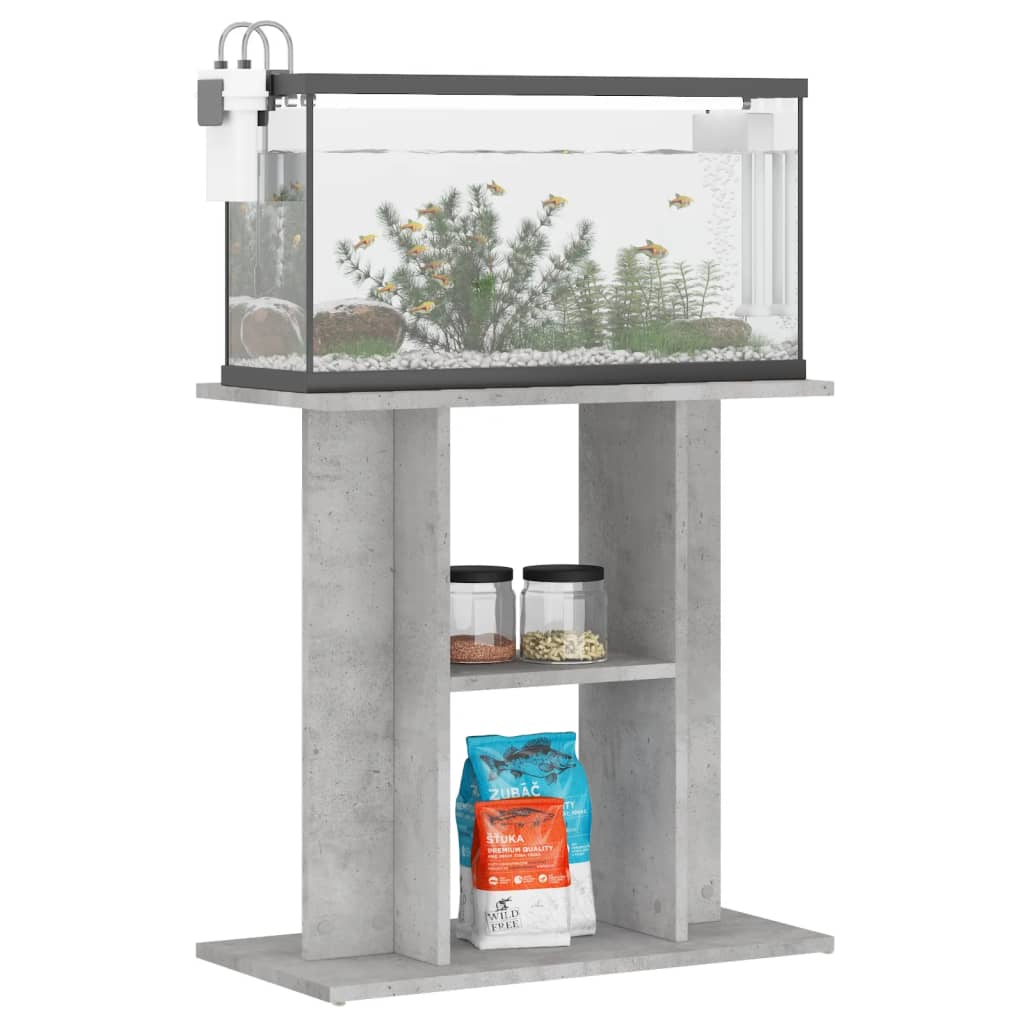 Vidaxl Aquarium Standard 60x30x60 cm Betongrijs en bois transformé