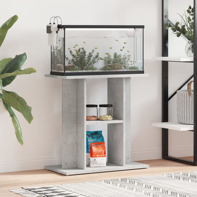 Vidaxl Aquarium Standard 60x30x60 cm Betongrijs en bois transformé