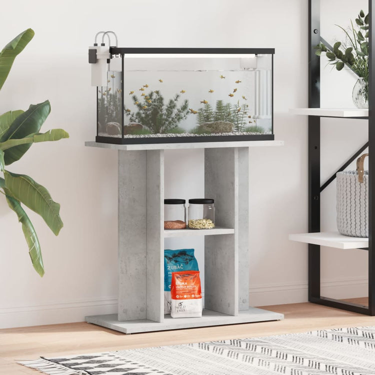 Vidaxl Aquarium Standard 60x30x60 cm Betongrijs en bois transformé