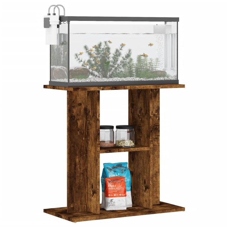 Vidaxl Aquarium standard 60x30x60 cm en bois de bois fumé de chêne fumé coloré