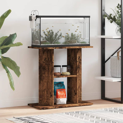 Vidaxl Aquarium standard 60x30x60 cm en bois de bois fumé de chêne fumé coloré