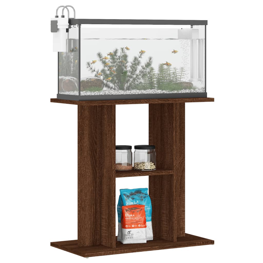 Vidaxl Aquarium Standard 60x30x60 cm Couleur de chêne brun en bois transformé