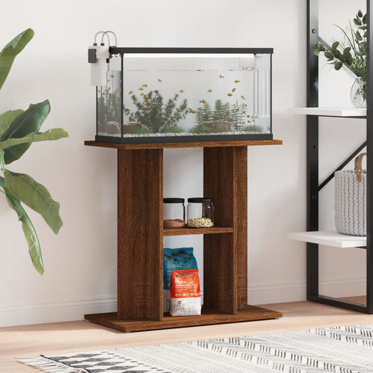 Vidaxl Aquarium Standard 60x30x60 cm Couleur de chêne brun en bois transformé