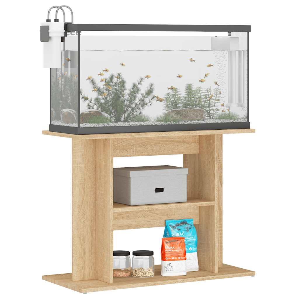 Vidaxl Aquarium Standard 80x35x60 cm Bois de chêne sonoma coloré