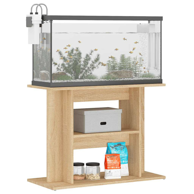 Vidaxl Aquarium Standard 80x35x60 cm Bois de chêne sonoma coloré