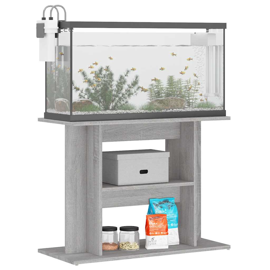 Vidaxl Aquarium Standard 80x35x60 cm Betongrij en bois transformé