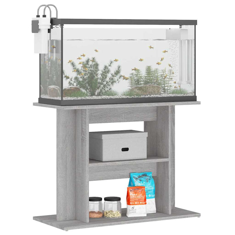 Vidaxl Aquarium Standard 80x35x60 cm Betongrij en bois transformé