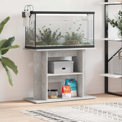 Vidaxl Aquarium Standard 80x35x60 cm Betongrij en bois transformé