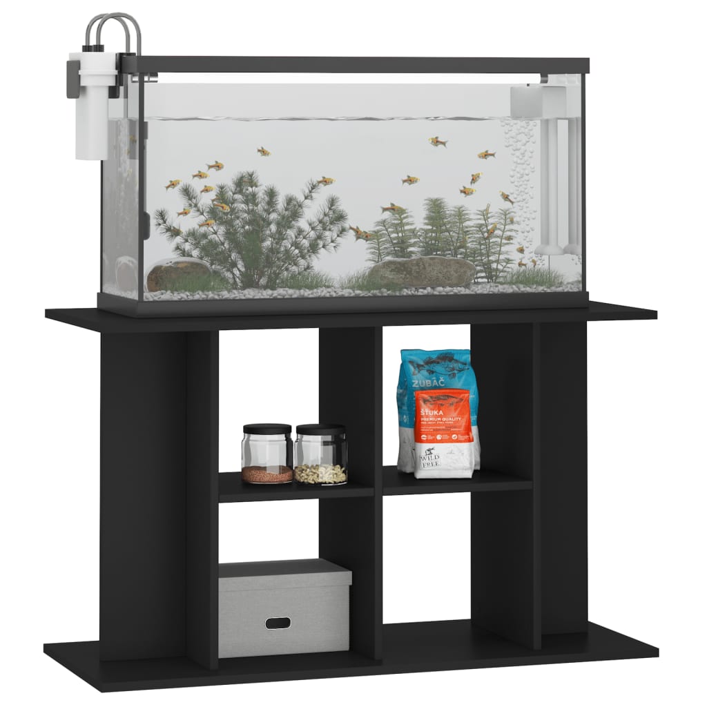 Vidaxl Aquarium Standard 100x40x60 cm Bois transformé noir