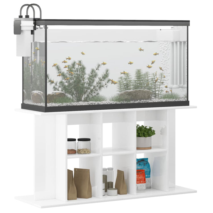 Vidaxl Aquarium Standard 120x40x60 cm Bois de bois de haut brillant blanc